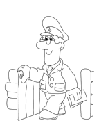Een kleurplaat van  pieter post
